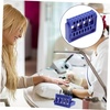 image:imageBeaupretty Nail Grinding Head Holder with 16 Holes Portable Manicure Tool Organizer Storage Box for Nail Drill Bits and Art Accessories Lightweight and Compact for Professional and Home Use