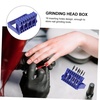 image:imageBeaupretty Nail Grinding Head Holder with 16 Holes Portable Manicure Tool Organizer Storage Box for Nail Drill Bits and Art Accessories Lightweight and Compact for Professional and Home Use