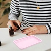 image:imageBeaupretty Nail Tool Tray 708X492 Inch Stainless Steel Manicure Organizer Vanity Tray for Nail Accessories Storage Home Salon Bathroom Decor 2 Pack