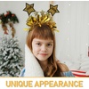 image:imageBeaupretty New Year Party Supplies 2026 Happy New Year Headband Tiara Stars Hairband Golden Holiday Party HeaddressGolden