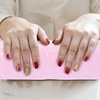 image:imageBeaupretty PU Leather Nail Arm Rest Cushion Ergonomic Manicure Hand Rest Pillow for Nail Techs Professional Wrist Support for Salon and DIY Home UsePink