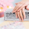 image:imageBeaupretty PU Leather Nail Arm Rest Cushion Ergonomic Manicure Hand Rest Pillow for Nail Techs Professional Wrist Support for Salon and DIY Home UseSilver