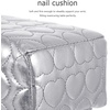 image:imageBeaupretty PU Leather Nail Arm Rest Cushion Ergonomic Manicure Hand Rest Pillow for Nail Techs Professional Wrist Support for Salon and DIY Home UseSilver