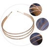 image:imageBeaupretty Pearl Headbands Rhinestone Headband Crystal Hairbands Jewelry Wedding Bridal Headbands Metal Headdress for Girls Women Teens Golden Womens Hair Accessories