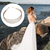 image:imageBeaupretty Pearl Headbands Rhinestone Headband Crystal Hairbands Jewelry Wedding Bridal Headbands Metal Headdress for Girls Women Teens Golden Womens Hair Accessories