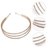 image:imageBeaupretty Pearl Headbands Rhinestone Headband Crystal Hairbands Jewelry Wedding Bridal Headbands Metal Headdress for Girls Women Teens Golden Womens Hair Accessories