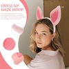 image:imageBeaupretty Pig Ear Headpiece Halloween Animal Cosplay Headwear Plush Animal Headband for Women Girls Wash Face Pink