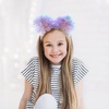 image:imageBeaupretty Pom Pom Headband Glitter Tinsel Boppers Hair Band Snowflake Fluffy Ball Hair Accessories for Christmas Party PurplePurple