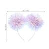 image:imageBeaupretty Pom Pom Headband Glitter Tinsel Boppers Hair Band Snowflake Fluffy Ball Hair Accessories for Christmas Party PurplePurple