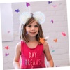 image:imageBeaupretty Pom Pom Headband Head Bopper Tinsel Pompom Ball Headband Foil Strips Pompom Headband Fashion Headband Cosplay Hair Accessories for Girls Women Christmas Party BirthdayWhite