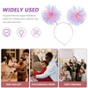 image:imageBeaupretty Pom Pom Headband Tinsel Fluffy Ball Hairband Head Boppers Headband Ponytail Party Headwear PinkPink