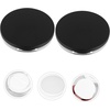 image:imageBeaupretty Portable Loose Powder Box with Puff Compact Empty Powder Case 295In Travel Cosmetic Container Lightweight Refillable Makeup AccessoryBlack