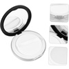 image:imageBeaupretty Portable Loose Powder Box with Puff Compact Empty Powder Case 295In Travel Cosmetic Container Lightweight Refillable Makeup AccessoryBlack