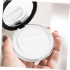 image:imageBeaupretty Portable Loose Powder Box with Puff Compact Empty Powder Case 295In Travel Cosmetic Container Lightweight Refillable Makeup AccessoryBlack