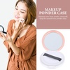 image:imageBeaupretty Portable Loose Powder Box with Puff Compact Empty Powder Case 295In Travel Cosmetic Container Lightweight Refillable Makeup AccessoryPink