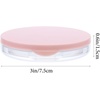 image:imageBeaupretty Portable Loose Powder Box with Puff Compact Empty Powder Case 295In Travel Cosmetic Container Lightweight Refillable Makeup AccessoryPink