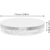 image:imageBeaupretty Portable Loose Powder Box with Puff Compact Empty Powder Case 295In Travel Cosmetic Container Lightweight Refillable Makeup AccessorySilver