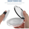 image:imageBeaupretty Portable Loose Powder Box with Puff Compact Empty Powder Case 295In Travel Cosmetic Container Lightweight Refillable Makeup AccessorySilver