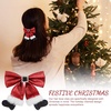 image:imageBeaupretty Red Hair Bow 2PCS Christmas Hair Bow Xmas Bow Hair Clip Christmas Barrettes Holiday Hairpins Hair Accessories