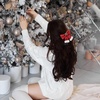 image:imageBeaupretty Red Hair Bow 2PCS Christmas Hair Bow Xmas Bow Hair Clip Christmas Barrettes Holiday Hairpins Hair Accessories