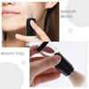 image:imageBeaupretty Refillable Travel Makeup Brush with Press Dispense Bottle  Soft Bristles Foundation and Blush Brush for Even Coverage Portable Cosmetic ToolBeige
