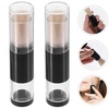 image:imageBeaupretty Refillable Travel Makeup Brush with Press Dispense Bottle  Soft Bristles Foundation and Blush Brush for Even Coverage Portable Cosmetic ToolBeige