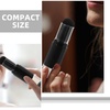 image:imageBeaupretty Refillable Travel Makeup Brush with Press Dispense Bottle  Soft Bristles Foundation and Blush Brush for Even Coverage Portable Cosmetic ToolBlack