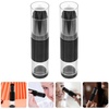 image:imageBeaupretty Refillable Travel Makeup Brush with Press Dispense Bottle  Soft Bristles Foundation and Blush Brush for Even Coverage Portable Cosmetic ToolBlack