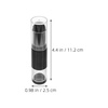 image:imageBeaupretty Refillable Travel Makeup Brush with Press Dispense Bottle  Soft Bristles Foundation and Blush Brush for Even Coverage Portable Cosmetic ToolBlack