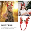 image:imageBeaupretty Reindeer Antlers Headband Elk Antler Headband with Bell Headpiece Christmas Festival Party Accessories for Women and GirlsRedRed