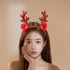 image:imageBeaupretty Reindeer Antlers Headband Elk Antler Headband with Bell Headpiece Christmas Festival Party Accessories for Women and GirlsRedRed