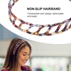 image:imageBeaupretty Resin Hairband 2pcs Acetate No Toothed Sharks Grip Thin Non Bathroom Chain for Comb Band Non Hairband Girl Accessory Small Hairbands Headbands Hair Flexible Hair BandsMixed color taro purplex2pcs