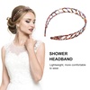 image:imageBeaupretty Resin Hairband 2pcs Acetate No Toothed Sharks Grip Thin Non Bathroom Chain for Comb Band Non Hairband Girl Accessory Small Hairbands Headbands Hair Flexible Hair BandsMixed color taro purplex2pcs