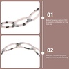 image:imageBeaupretty Resin Hairband 2pcs Acetate No Toothed Sharks Grip Thin Non Bathroom Chain for Comb Band Non Hairband Girl Accessory Small Hairbands Headbands Hair Flexible Hair BandsMixed color taro purple