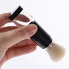 image:imageBeaupretty Retractable Blush Brush Face Powder Brush Kabuki Foundation Brush Travel Makeup Brushes with Refillable Loose Powder Bottle Jars for Color Highlight Contour Blush