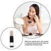 image:imageBeaupretty Retractable Blush Brush Face Powder Brush Kabuki Foundation Brush Travel Makeup Brushes with Refillable Loose Powder Bottle Jars for Color Highlight Contour Blush