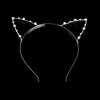 image:imageBeaupretty Rhinestone Cat Ear Headband Cute Animal Ear Hair Hoop Crystal Headwear Fancy Dress Hair Accessories For Wedding Costume Party Golden