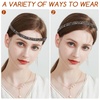 image:imageBeaupretty Rhinestone Elastic Headbands Set of 6 Thin Sparkly Hair Bands Lightweight NonSlip Decorative Hair Accessories for Women Weddings Parties