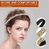 image:imageBeaupretty Rhinestone Elastic Headbands Set of 6 Thin Sparkly Hair Bands Lightweight NonSlip Decorative Hair Accessories for Women Weddings Parties
