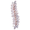 image:imageBeaupretty Rhinestone Hair Clips Crystal Leaf Hair Clip Diamond Hair Barrettes Hair Bang Clamp Decorative Alligator Hair Pins For Women Weddings Bridal Hair Accessories SilverRose Gold