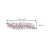 image:imageBeaupretty Rhinestone Hair Clips Crystal Leaf Hair Clip Diamond Hair Barrettes Hair Bang Clamp Decorative Alligator Hair Pins For Women Weddings Bridal Hair Accessories SilverRose Gold