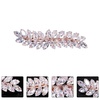 image:imageBeaupretty Rhinestone Hair Clips Crystal Leaf Hair Clip Diamond Hair Barrettes Hair Bang Clamp Decorative Alligator Hair Pins For Women Weddings Bridal Hair Accessories SilverRose Gold