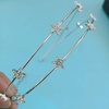 image:imageBeaupretty Rhinestone Headpiece Star HeadbandRomantic Star Crystal Rhinestone Tiara Bridal Wedding Headpiece for Women Girls  Pearl