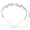 image:imageBeaupretty Rhinestone Star Crown Bridal Crystal Star Tiara Jewelry Headpiece Silver Wedding Christmas Hair Accessories for Women and Girls