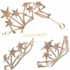 image:imageBeaupretty Rhinestone Star Crown Headband Goddess Crown Bridal Tiara Bridal Headpiece for Women Gold