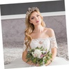 image:imageBeaupretty Rhinestone Star Crown Headband Goddess Crown Bridal Tiara Bridal Headpiece for Women Gold