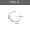image:imageBeaupretty Rhinestone Star Hair Clips Retro Moon Hair Clips Snowflake Bobby Pin Hair Accessories for Women Girls GoldenGolden