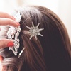 image:imageBeaupretty Rhinestone Star Hair Clips Retro Moon Hair Clips Snowflake Bobby Pin Hair Accessories for Women Girls GoldenGolden
