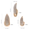 image:imageBeaupretty Ring Metal Claw Nail Rings 10Pcs Halloween Costume Accessories Durable Alloy Fingertip Nail Art Rings for Women and MenGolden