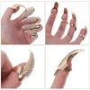 image:imageBeaupretty Ring Metal Claw Nail Rings 10Pcs Halloween Costume Accessories Durable Alloy Fingertip Nail Art Rings for Women and MenGolden